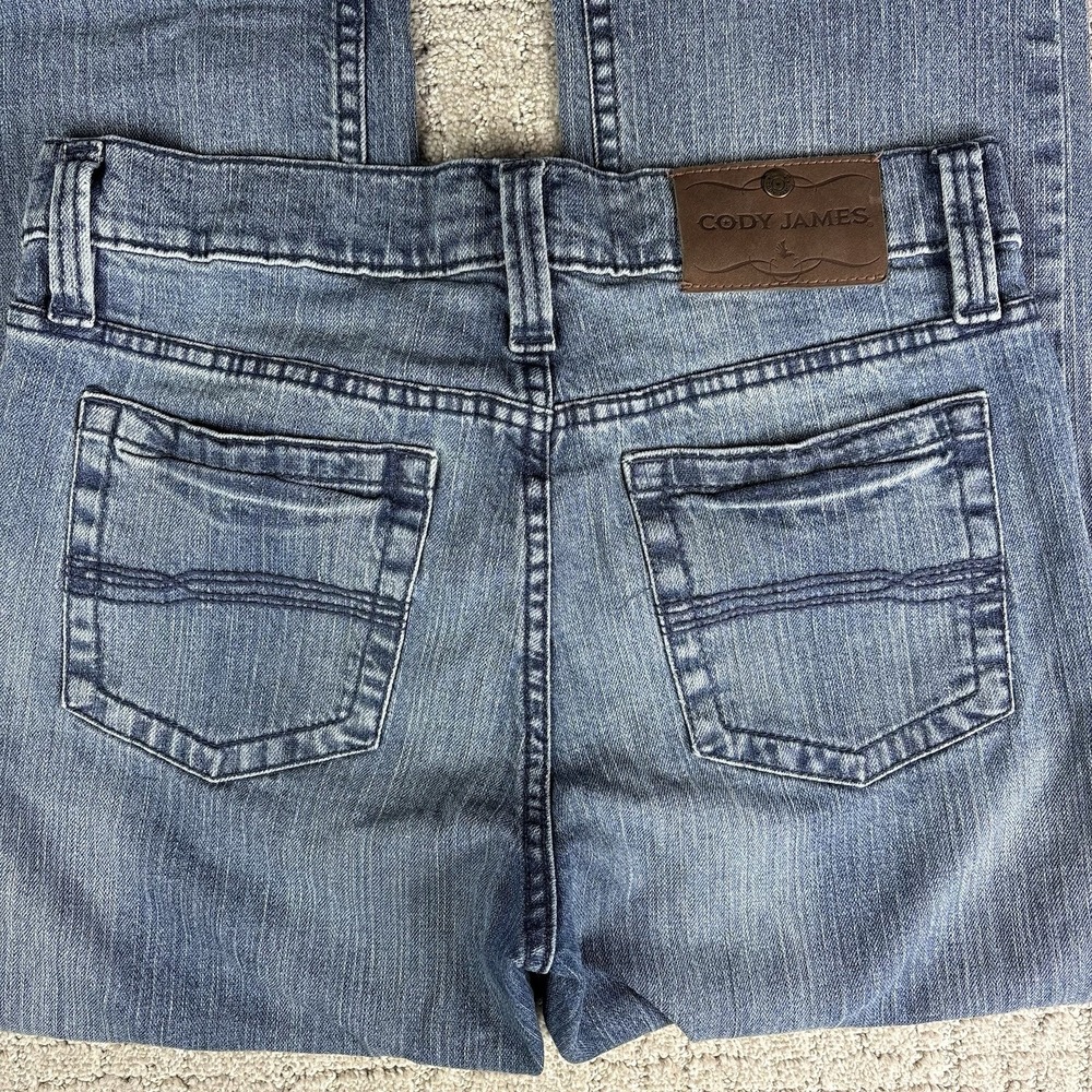 Cody James Jeans Mens 30x32 Western Straight Leg Denim Light Wash Stretch